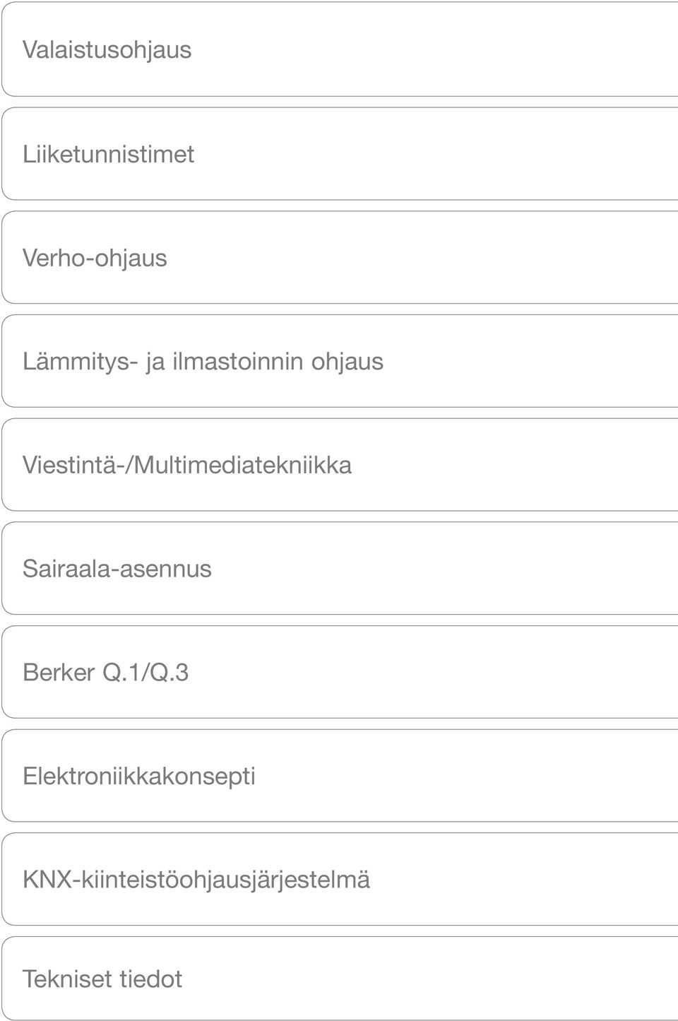 Viestintä-/Multimediatekniikka Sairaala-asennus