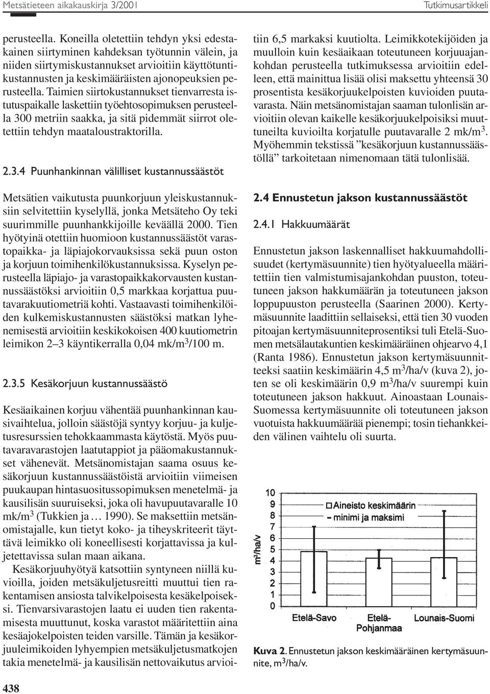 Taimien siirtokustannukset tienvarresta istutuspaikalle laskettiin työehtosopimuksen perusteella 30