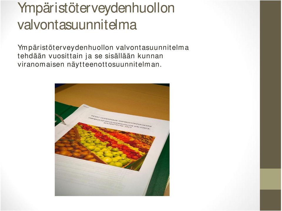 tehdään vuosittain ja se sisällään kunnan
