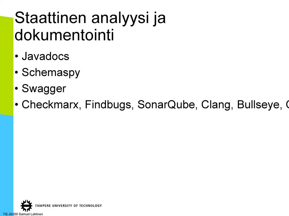 Schemaspy Swagger Checkmarx,