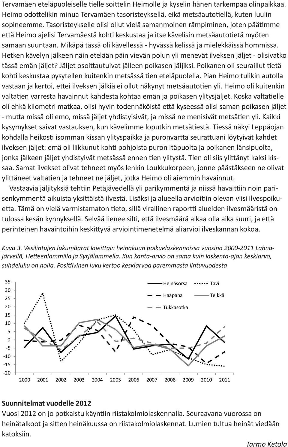 Mikäpä tässä oli kävellessä - hyvässä kelissä ja mielekkäissä hommissa. Hetken kävelyn jälkeen näin etelään päin vievän polun yli menevät ilveksen jäljet - olisivatko tässä emän jäljet?