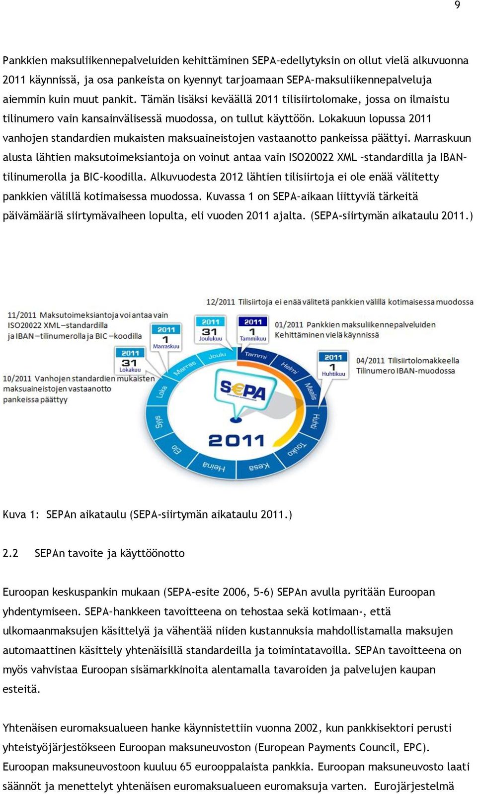 Lokakuun lopussa 2011 vanhojen standardien mukaisten maksuaineistojen vastaanotto pankeissa päättyi.