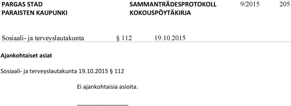 2015 Ajankohtaiset asiat Sosiaali-