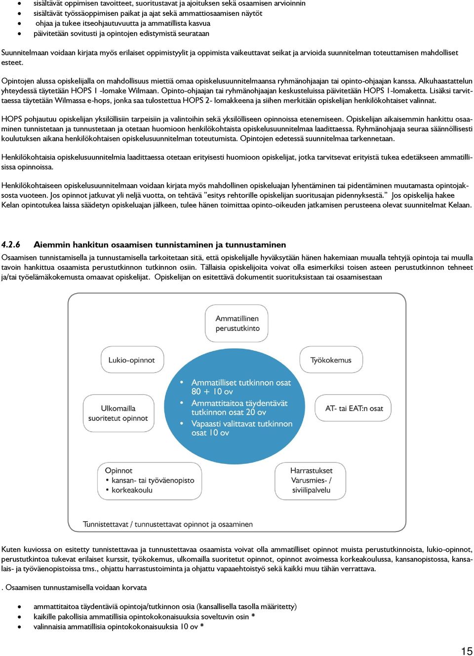 toteuttamisen mahdolliset esteet. Opintojen alussa opiskelijalla on mahdollisuus miettiä omaa opiskelusuunnitelmaansa ryhmänohjaajan tai opinto-ohjaajan kanssa.