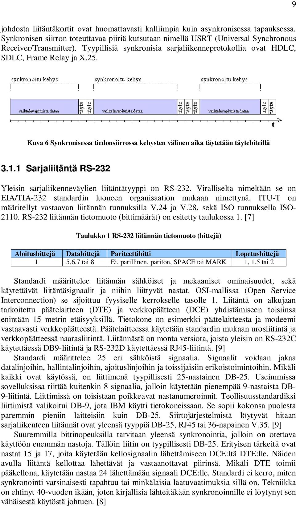 1 Sarjaliitäntä RS-232 Yleisin sarjaliikenneväylien liitäntätyyppi on RS-232. Viralliselta nimeltään se on EIA/TIA-232 standardin luoneen organisaation mukaan nimettynä.