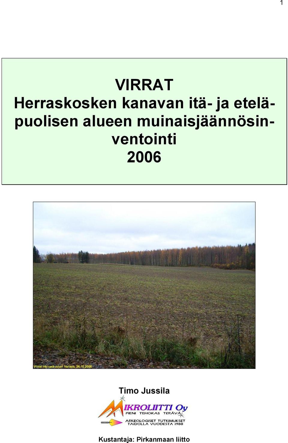 muinaisjäännösinventointi 2006