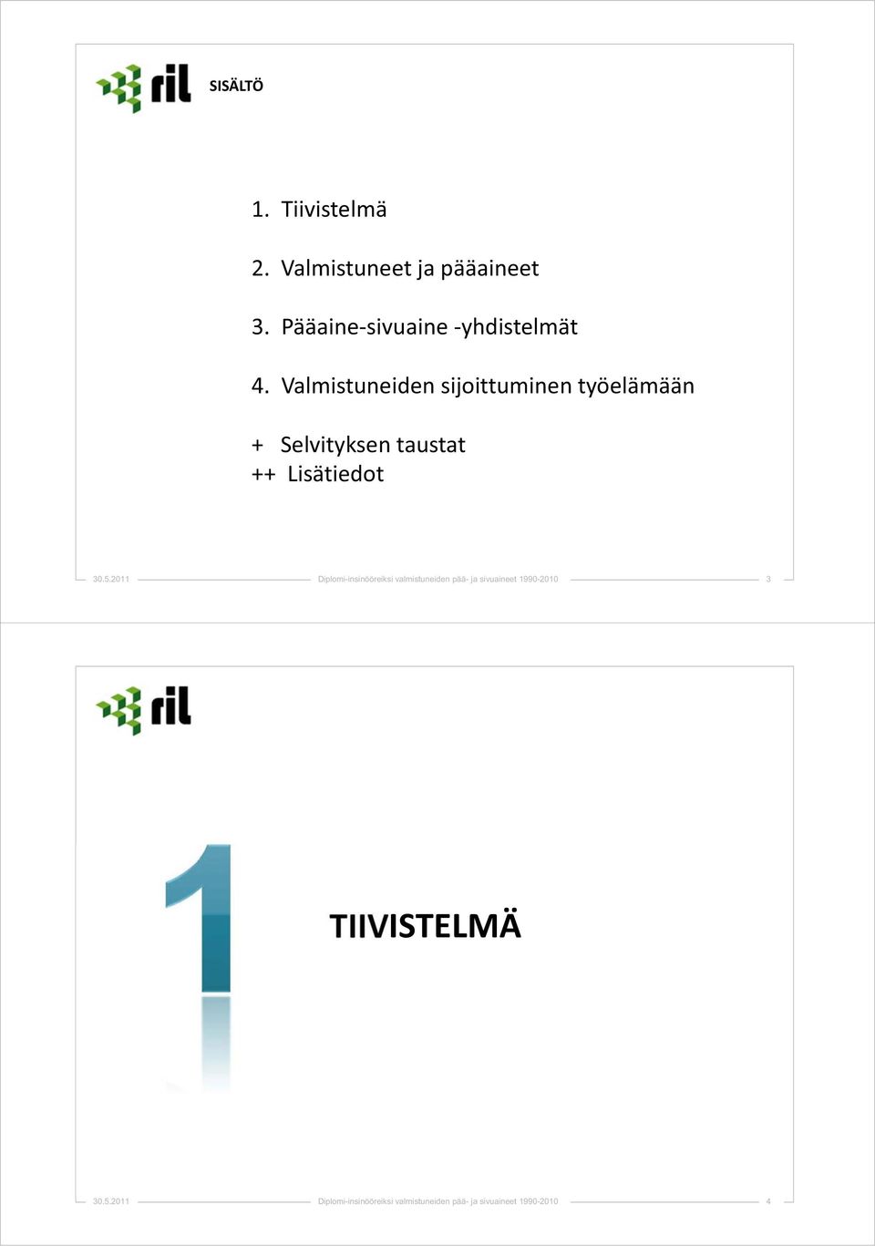 Pääainesivuaineyhdistelmät 4.