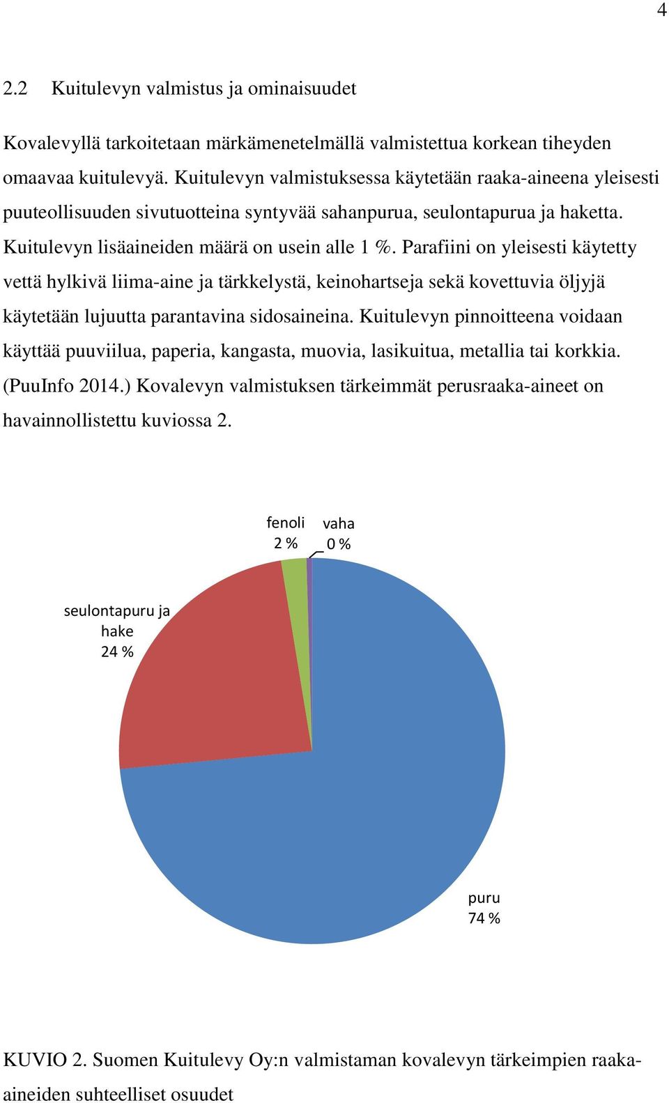 Parafiini on yleisesti käytetty vettä hylkivä liima-aine ja tärkkelystä, keinohartseja sekä kovettuvia öljyjä käytetään lujuutta parantavina sidosaineina.