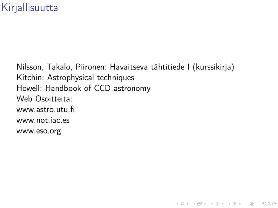 Astrophysical techniques Howell: Handbook of CCD