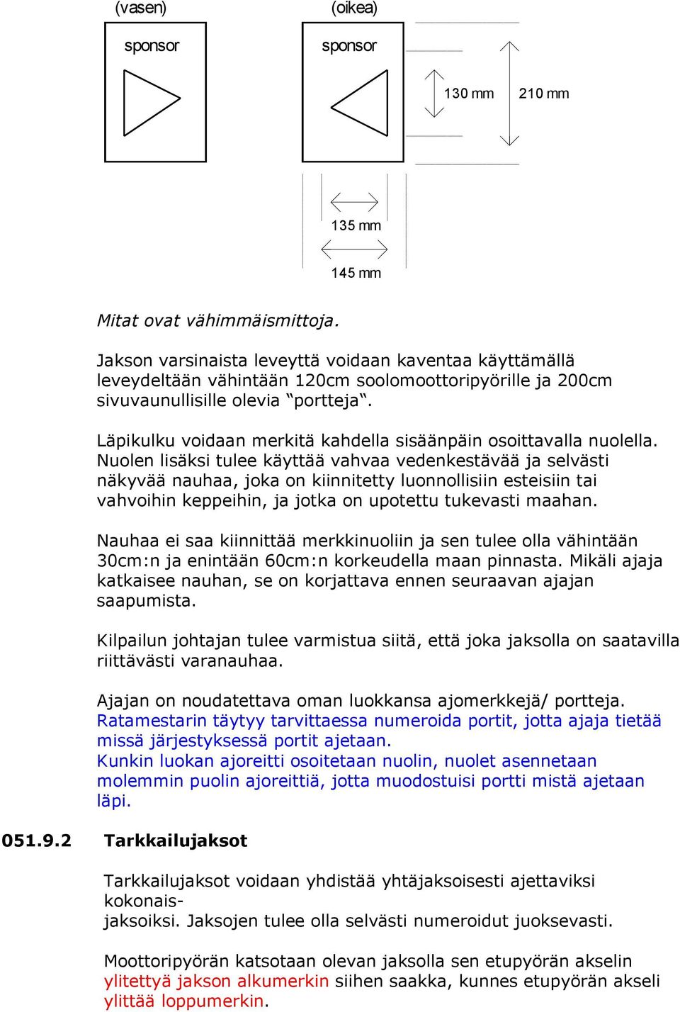 Läpikulku voidaan merkitä kahdella sisäänpäin osoittavalla nuolella.