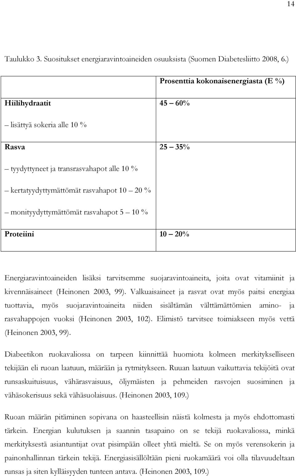 monityydyttymättömät rasvahapot 5 10 % Proteiini 10 20% Energiaravintoaineiden lisäksi tarvitsemme suojaravintoaineita, joita ovat vitamiinit ja kivennäisaineet (Heinonen 2003, 99).