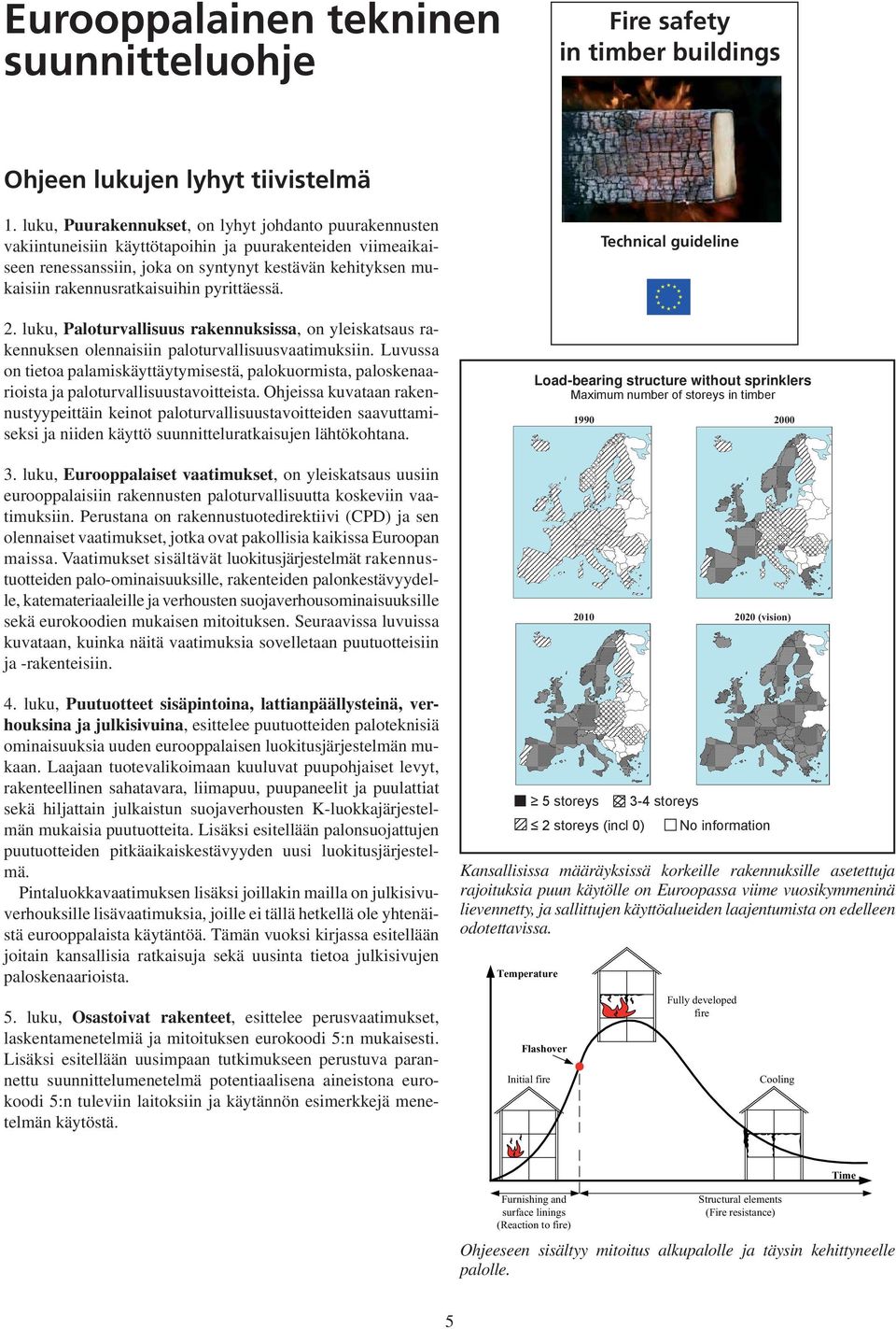 rakennusratkaisuihin pyrittäessä. 2. luku, Paloturvallisuus rakennuksissa, on yleiskatsaus rakennuksen olennaisiin paloturvallisuusvaatimuksiin.