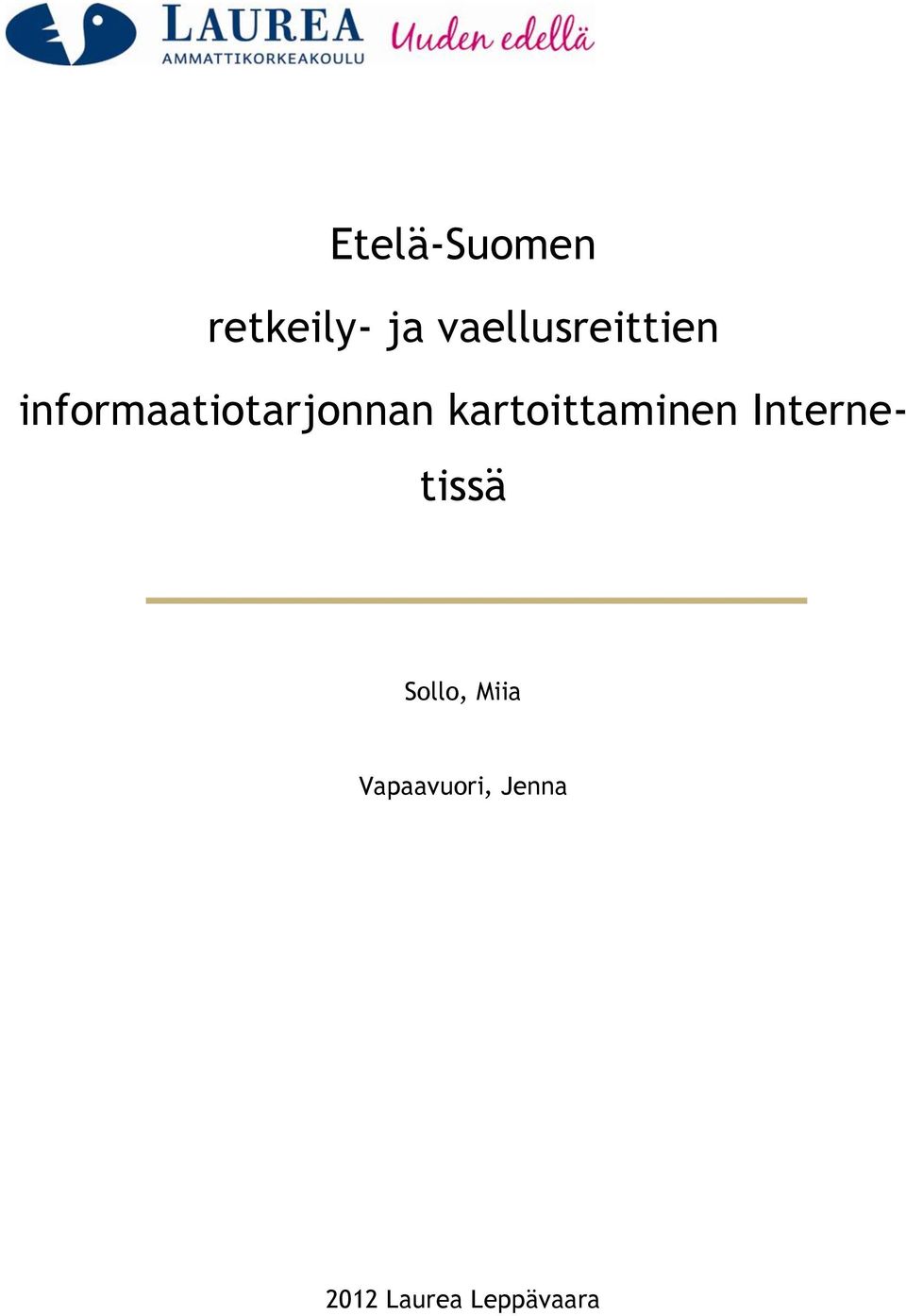 informaatiotarjonnan kartoittaminen