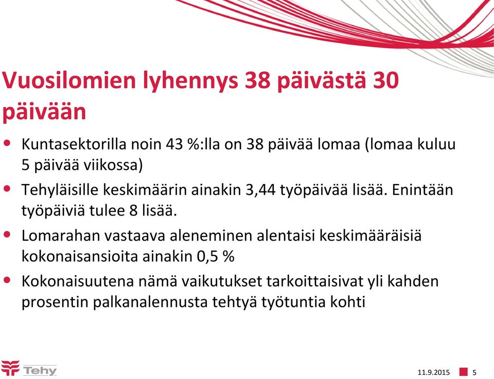 Enintään työpäiviä tulee 8 lisää.
