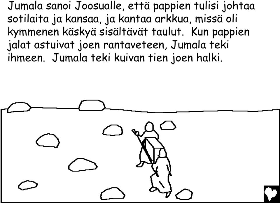 käskyä sisältävät taulut.