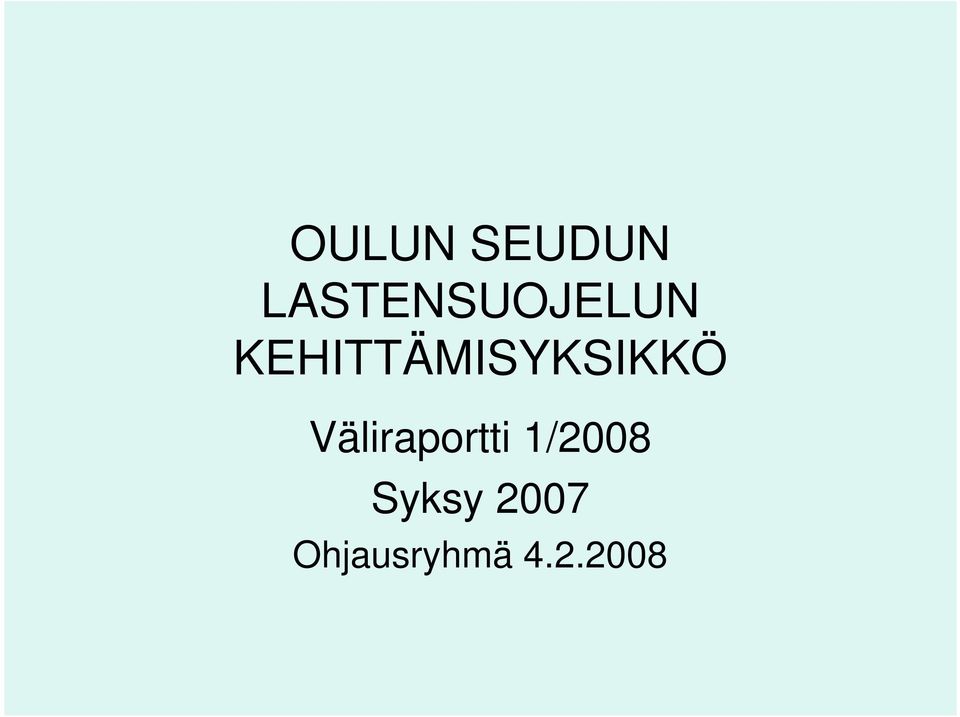 KEHITTÄMISYKSIKKÖ