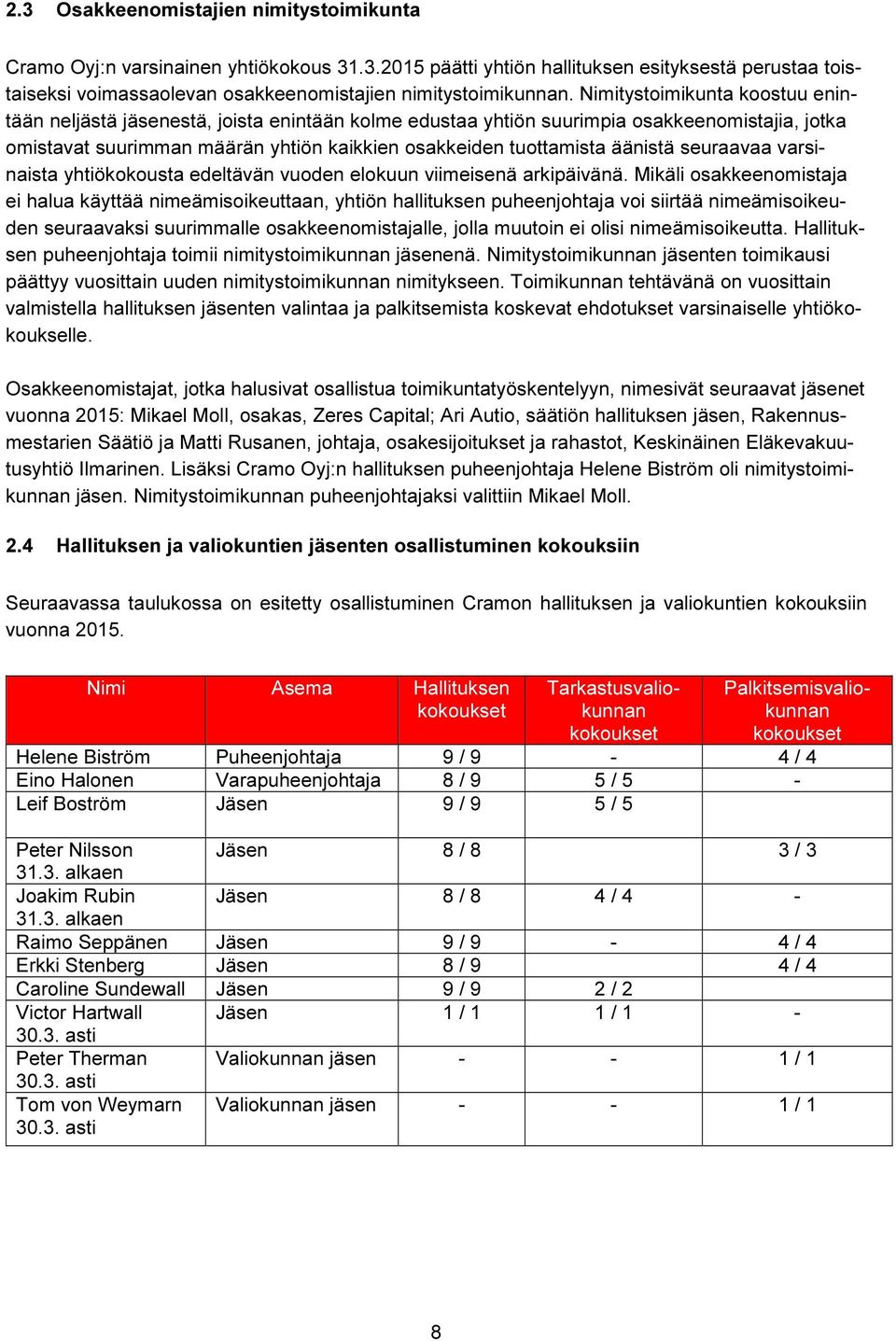 äänistä seuraavaa varsinaista yhtiökokousta edeltävän vuoden elokuun viimeisenä arkipäivänä.