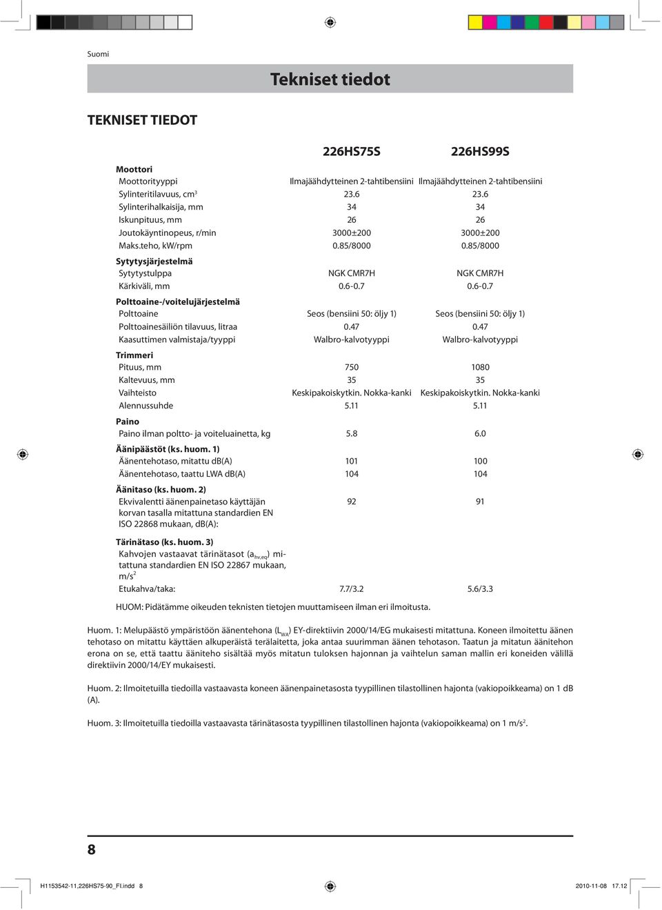 85/8000 Sytytysjärjestelmä Sytytystulppa NGK CMR7H NGK CMR7H Kärkiväli, mm 0.6-0.