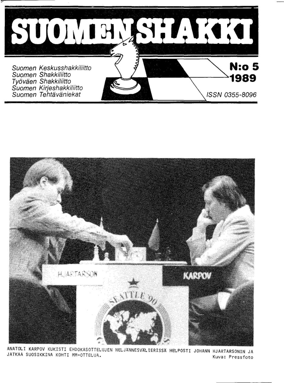 ANATO~I KARPOV KUKISTI EHDOKASOTTELUJEN NELJÄNNESVÄLIERISSÄ