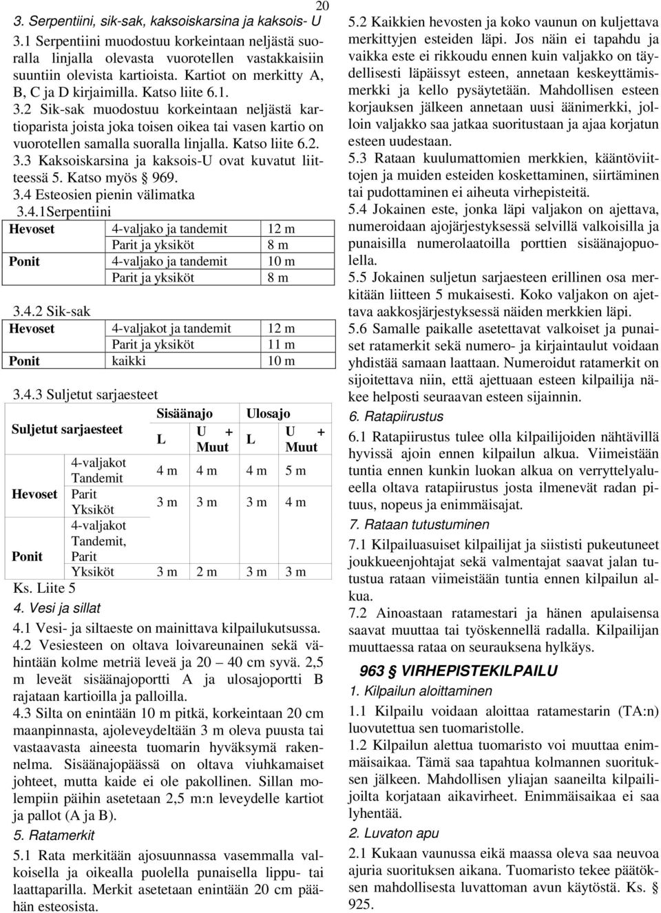 atso liite 6.2. 3.3 aksoiskarsina ja kaksois-u ovat kuvatut liitteessä 5. atso myös 969. 3.4 