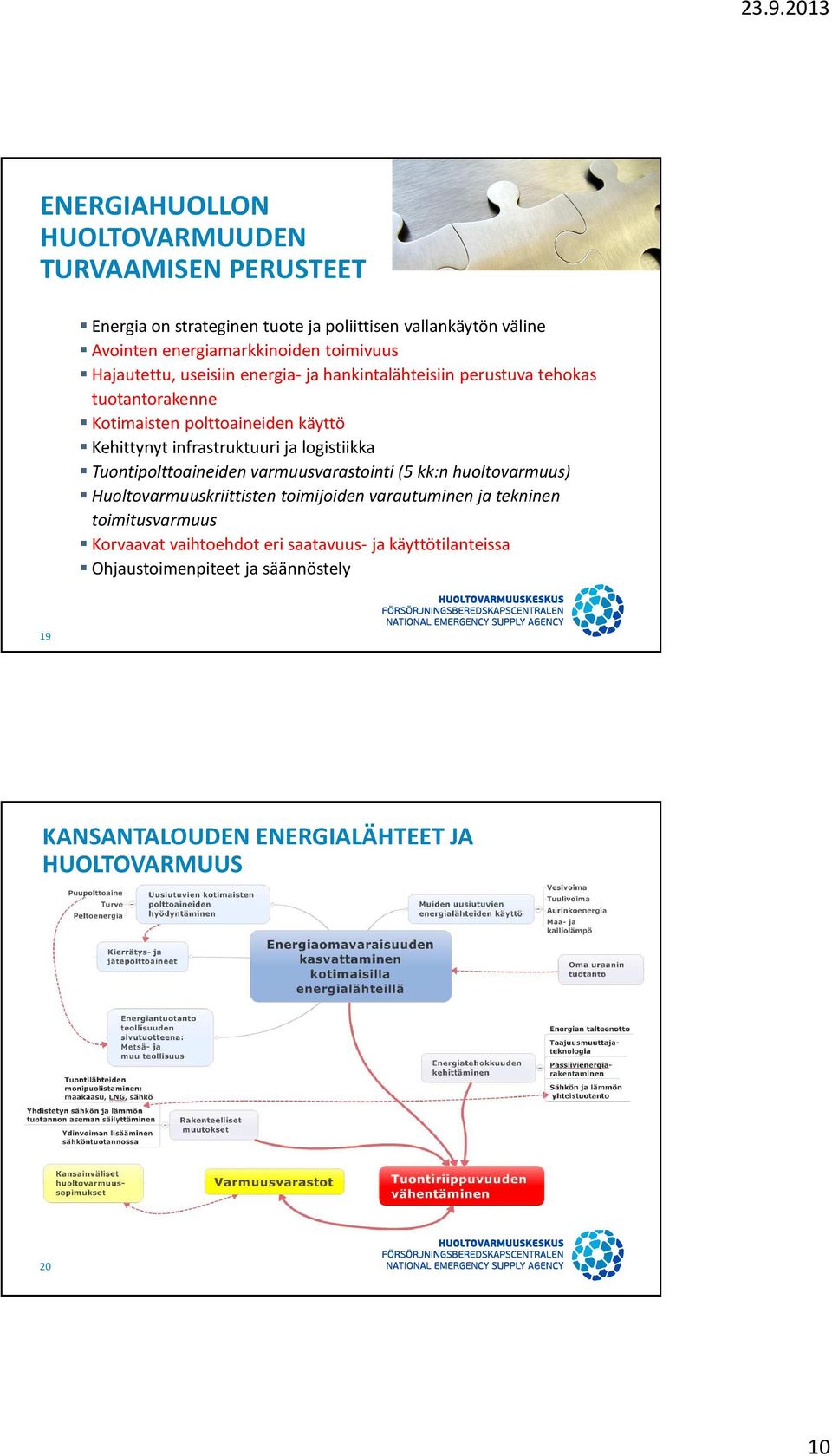 infrastruktuuri ja logistiikka Tuontipolttoaineiden varmuusvarastointi (5 kk:n huoltovarmuus) Huoltovarmuuskriittisten toimijoiden varautuminen ja