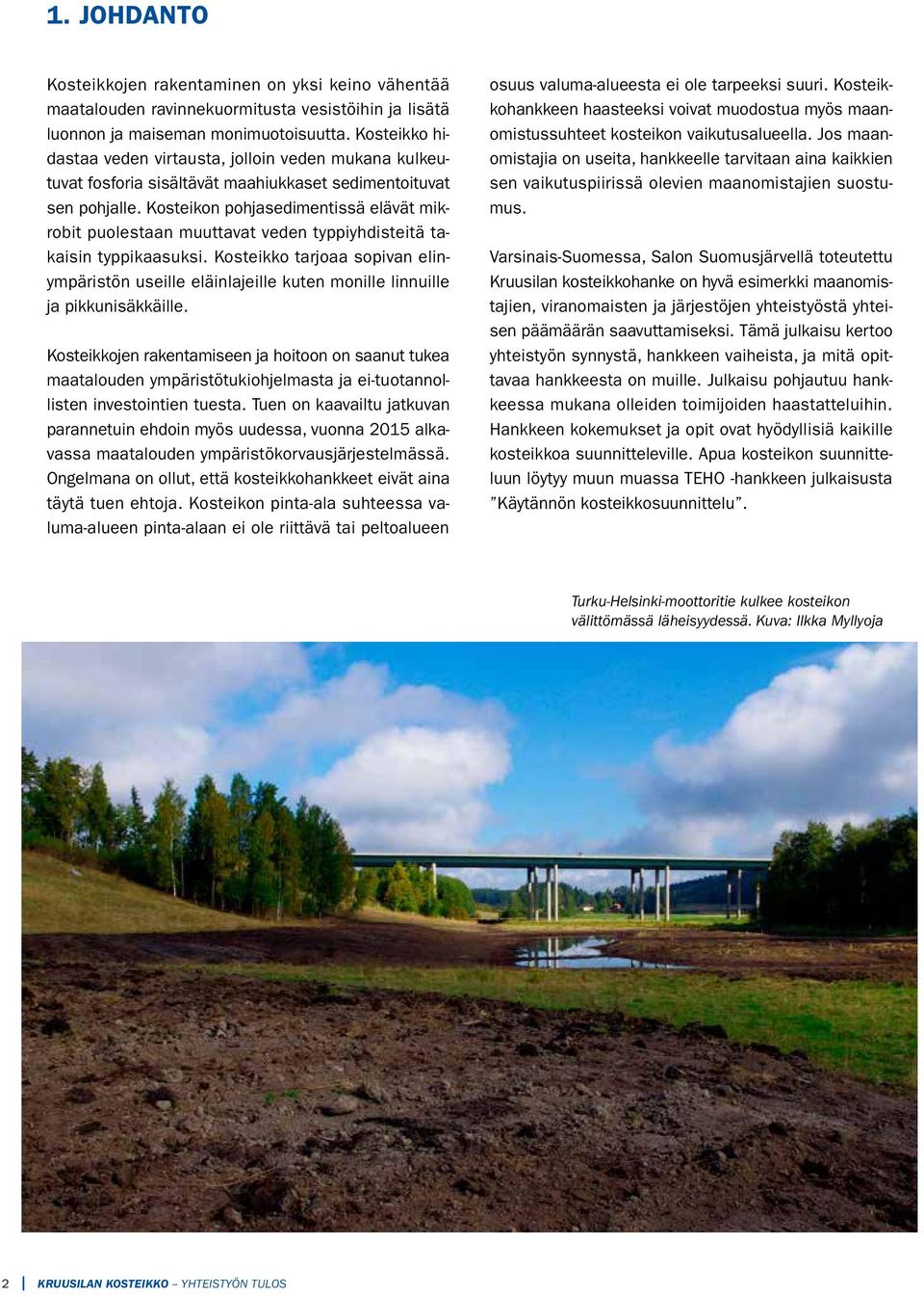 Kosteikon pohjasedimentissä elävät mikrobit puolestaan muuttavat veden typpiyhdisteitä takaisin typpikaasuksi.