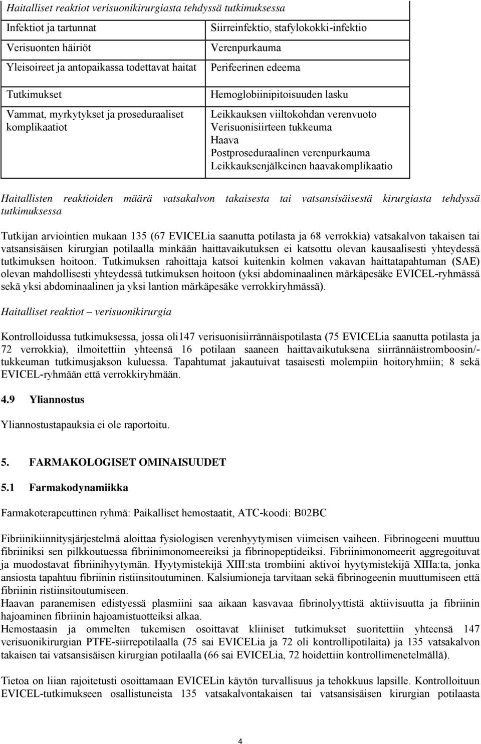 Postproseduraalinen verenpurkauma Leikkauksenjälkeinen haavakomplikaatio Haitallisten reaktioiden määrä vatsakalvon takaisesta tai vatsansisäisestä kirurgiasta tehdyssä tutkimuksessa Tutkijan