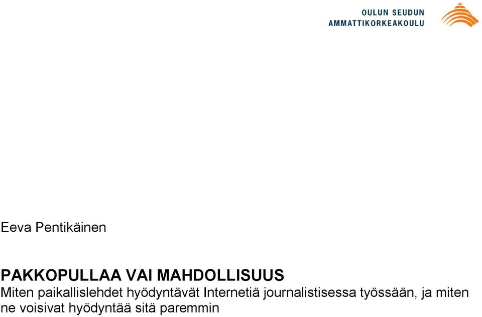 hyödyntävät Internetiä journalistisessa