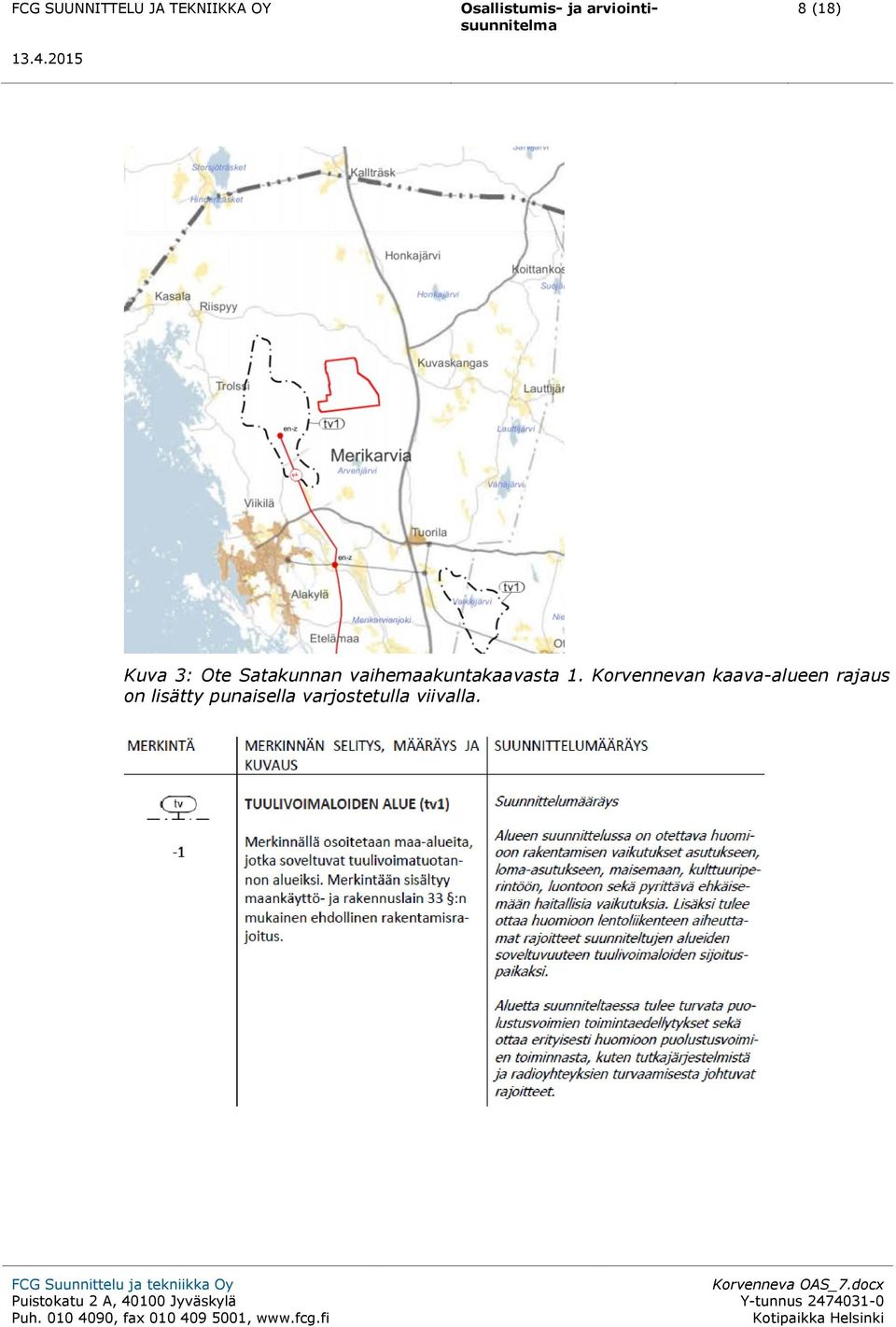 Korvennevan kaava-alueen rajaus