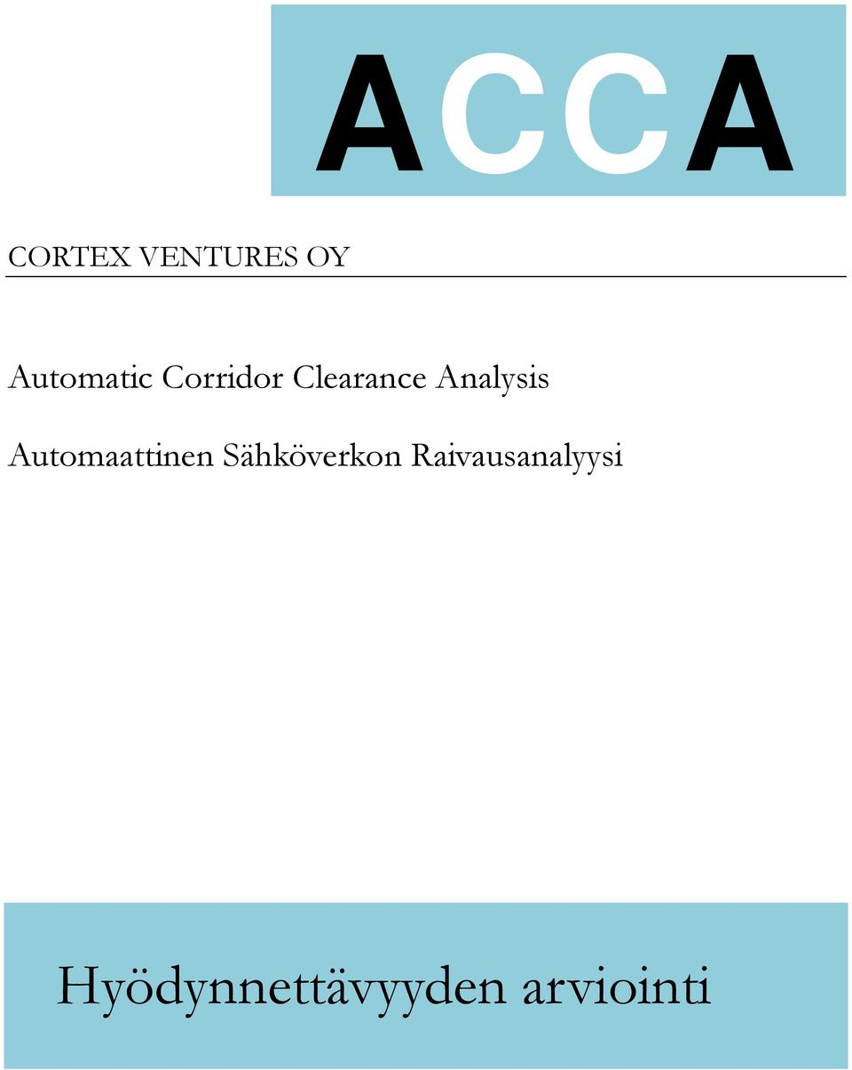 Analysis Automaattinen