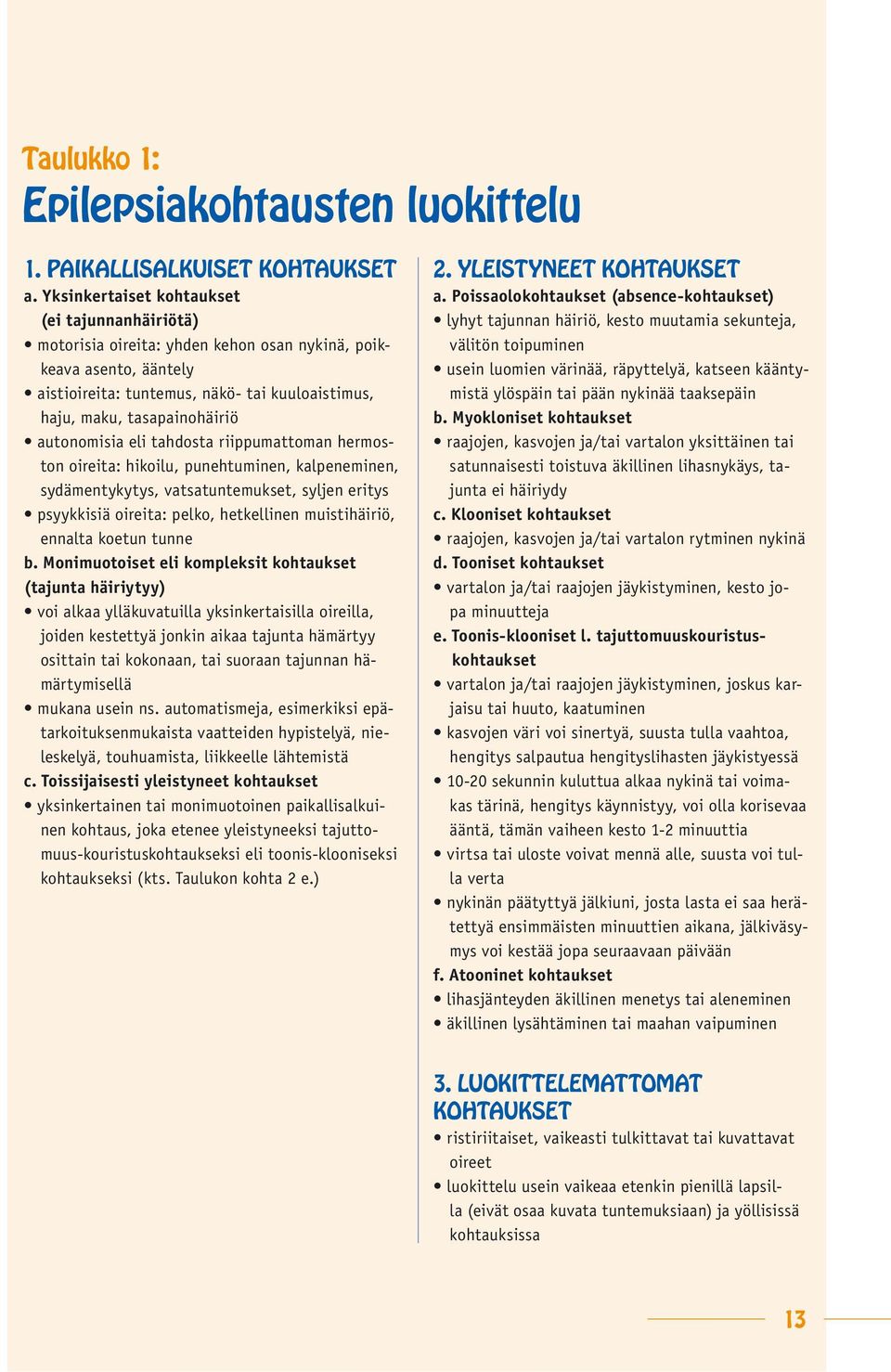 autonomisia eli tahdosta riippumattoman hermoston oireita: hikoilu, punehtuminen, kalpeneminen, sydämentykytys, vatsatuntemukset, syljen eritys psyykkisiä oireita: pelko, hetkellinen muistihäiriö,