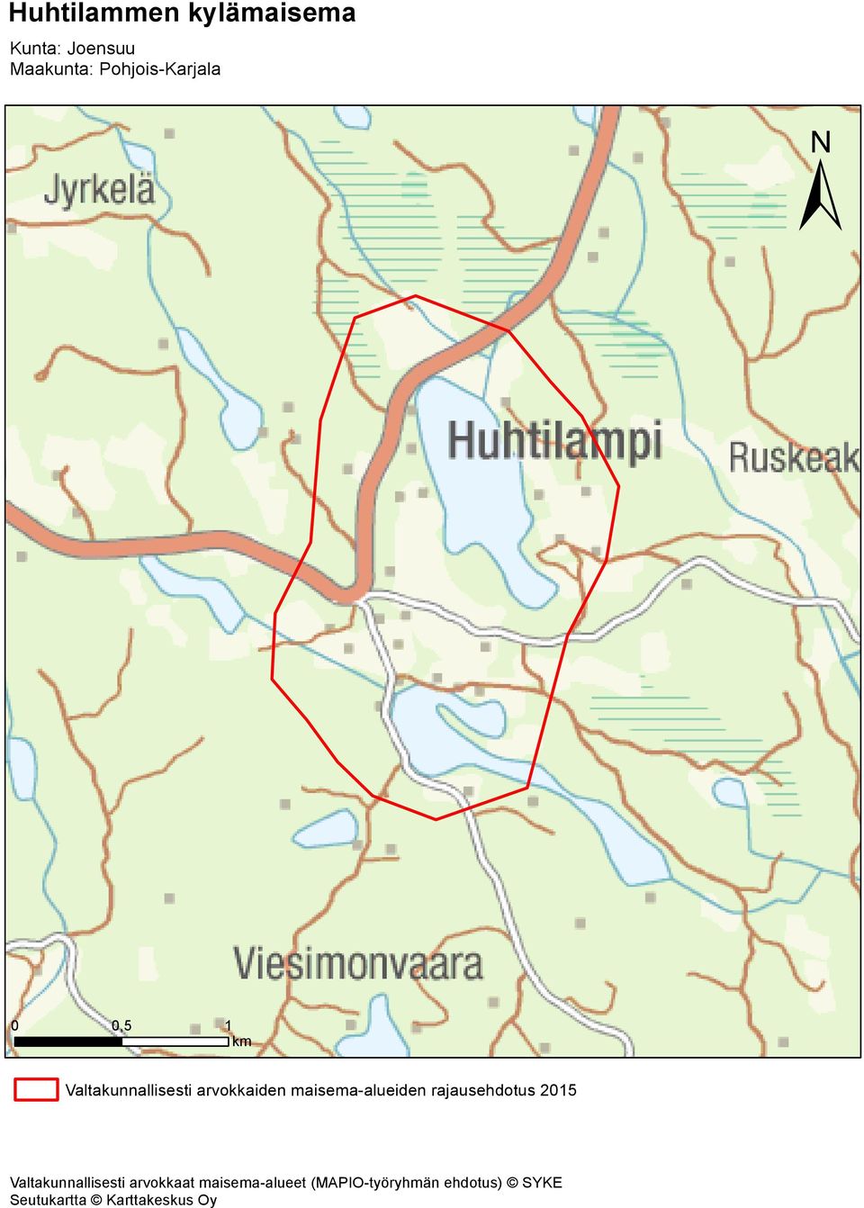 maisema-alueiden rajausehdotus 2015 Valtakunnallisesti