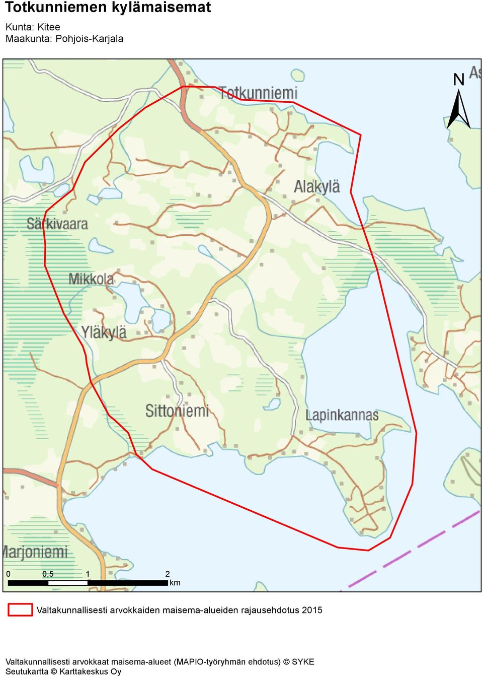 maisema-alueiden rajausehdotus 2015 Valtakunnallisesti