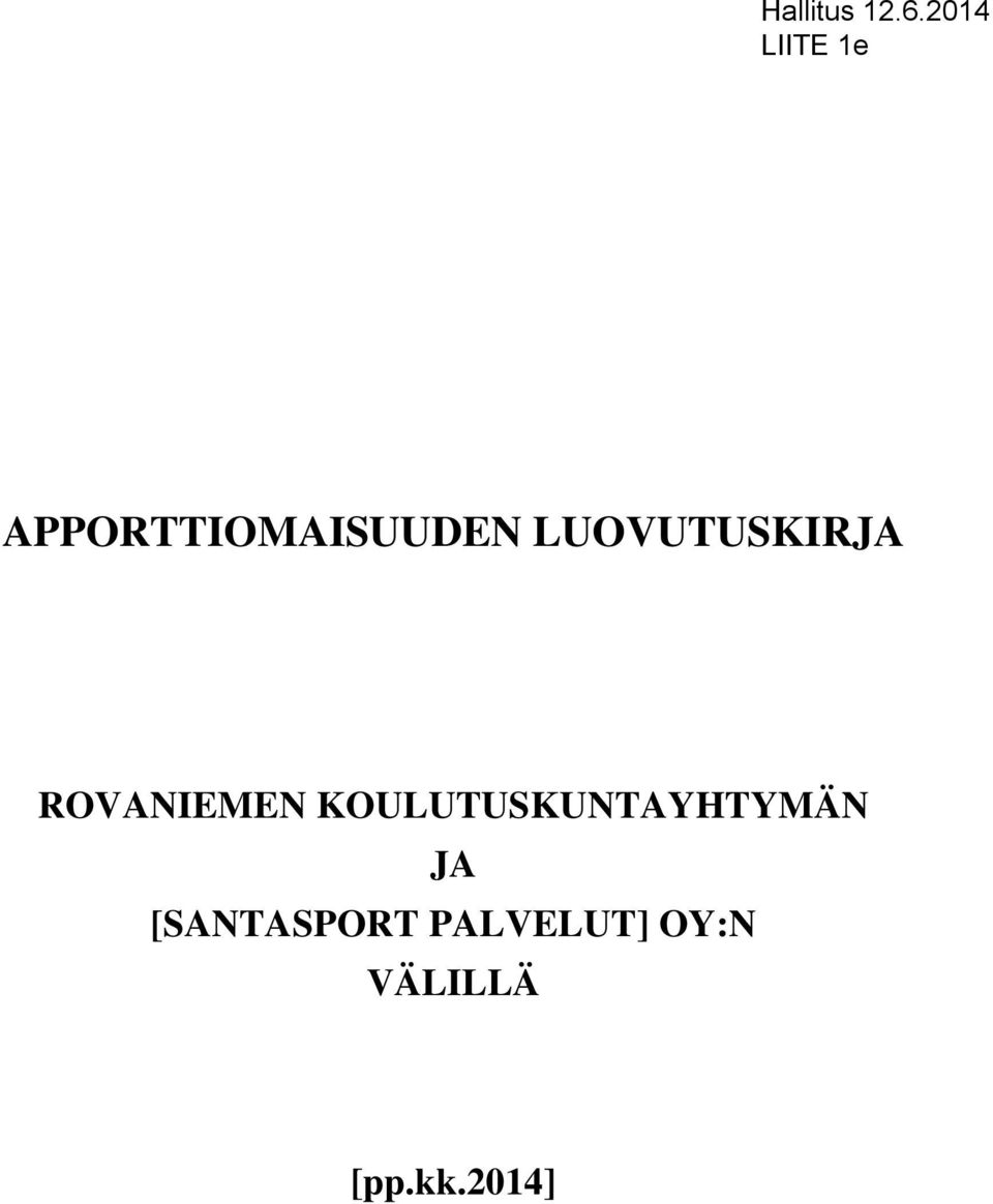 KOULUTUSKUNTAYHTYMÄN JA