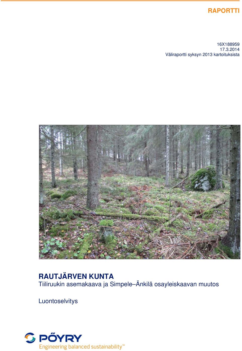 kartoituksista RAUTJÄRVEN KUNTA