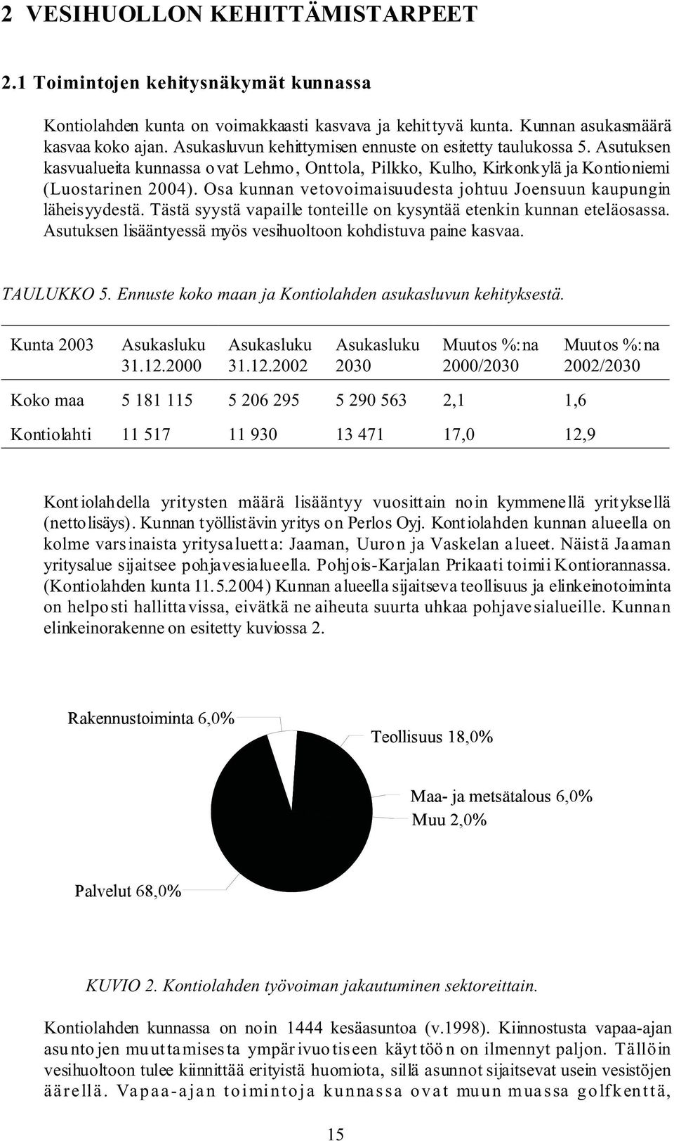 Osa kunnan vetovoimaisuudesta johtuu Joensuun kaupungin läheisyydestä. Tästä syystä vapaille tonteille on kysyntää etenkin kunnan eteläosassa.