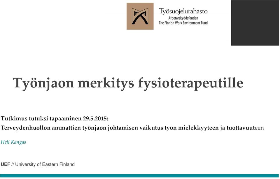 2015: Terveydenhuollon ammattien työnjaon johtamisen