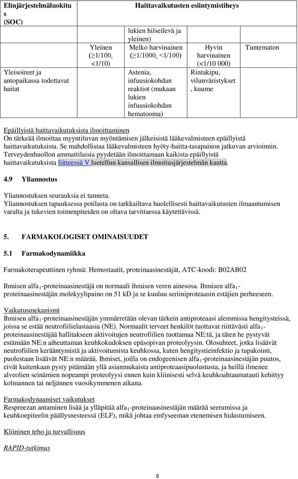 ilmoittaminen On tärkeää ilmoittaa myyntiluvan myöntämisen jälkeisistä lääkevalmisteen epäillyistä haittavaikutuksista. Se mahdollistaa lääkevalmisteen hyöty-haitta-tasapainon jatkuvan arvioinnin.