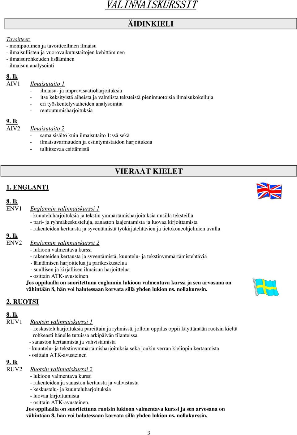 rentoutumisharjoituksia AIV2 Ilmaisutaito 2 - sama sisältö kuin ilmaisutaito 1:ssä sekä - ilmaisuvarmuuden ja esiintymistaidon harjoituksia - tulkitsevaa esittämistä 1.