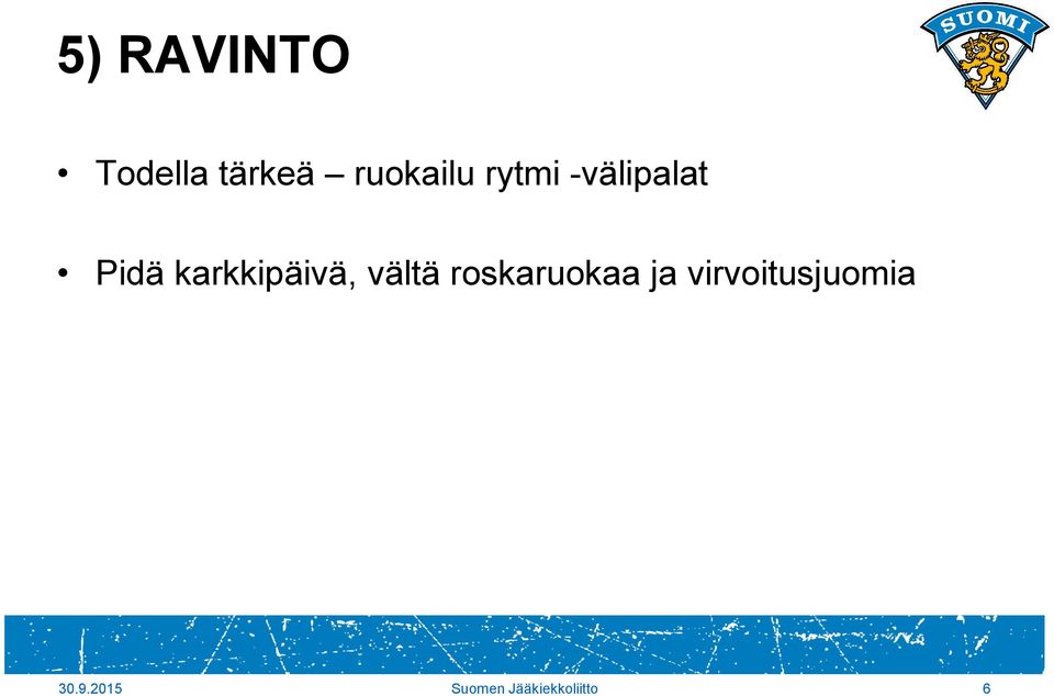 vältä roskaruokaa ja