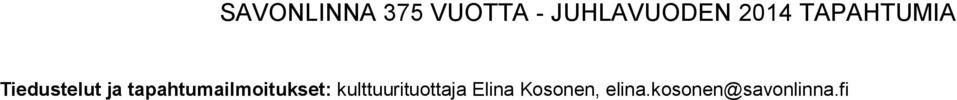 kulttuurituottaja Elina