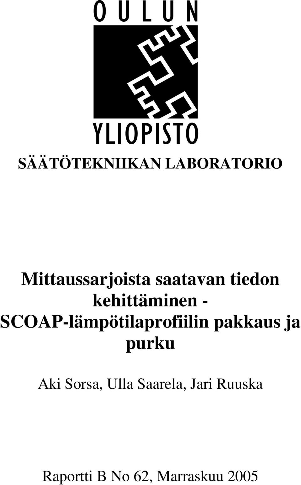 SCOAP-lämpötilaprofiilin pakkaus ja purku Aki