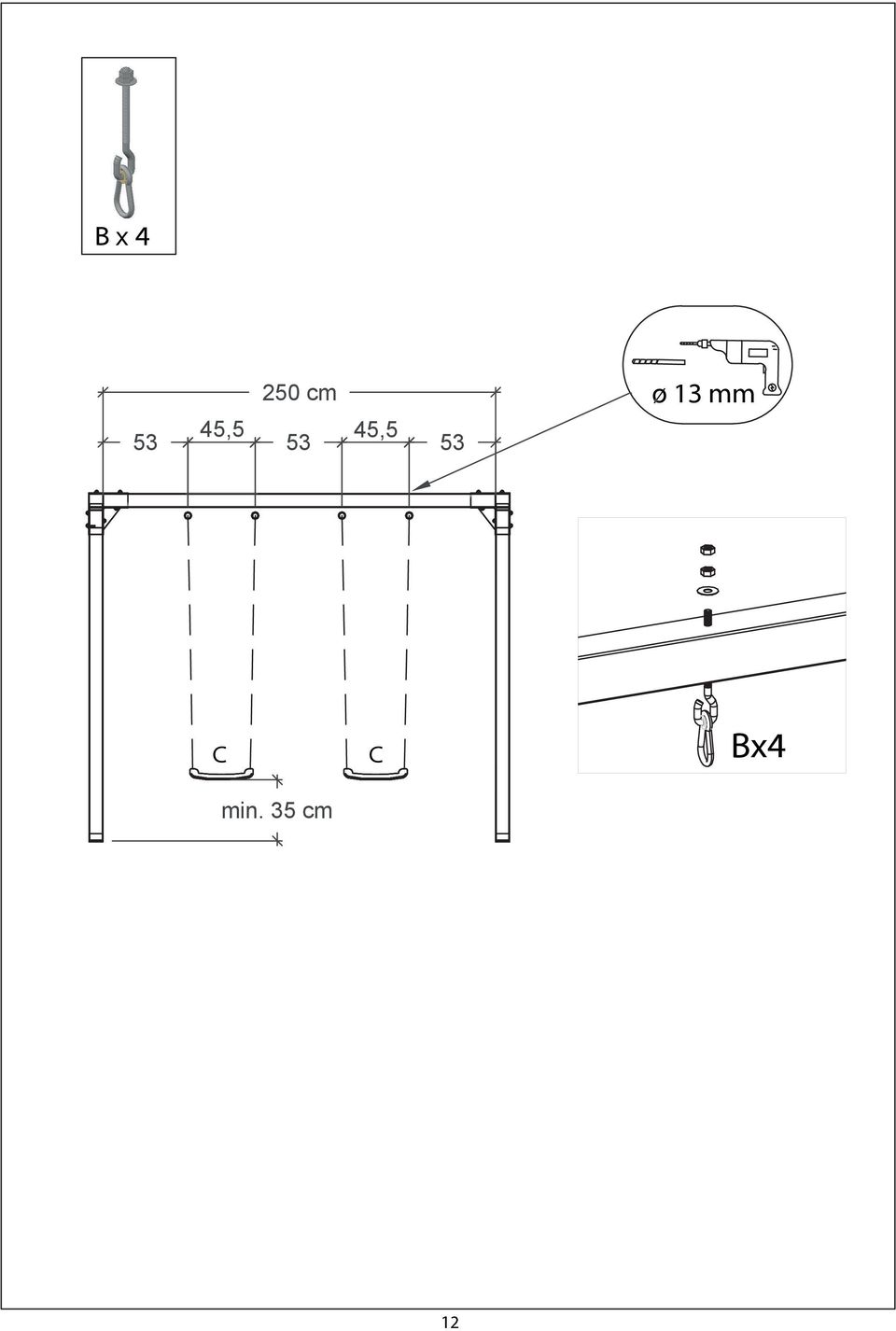 53 ø. 13 mm C