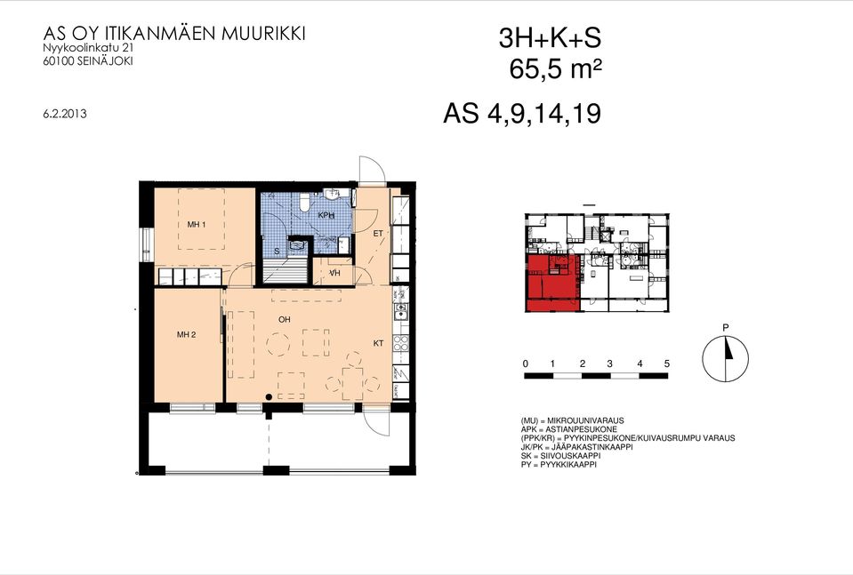 ASTIANESUKONE AK KH = ASTIANESUKONE KYLYHUONE VH = VAATEHUONE (K/KR) = YYKINESUKONE/ (K/KR) S = SAUNA = YYKINESUKONE/KUIVAUSRUMU VARAUS JK/K = JÄÄAKASTINKAAI