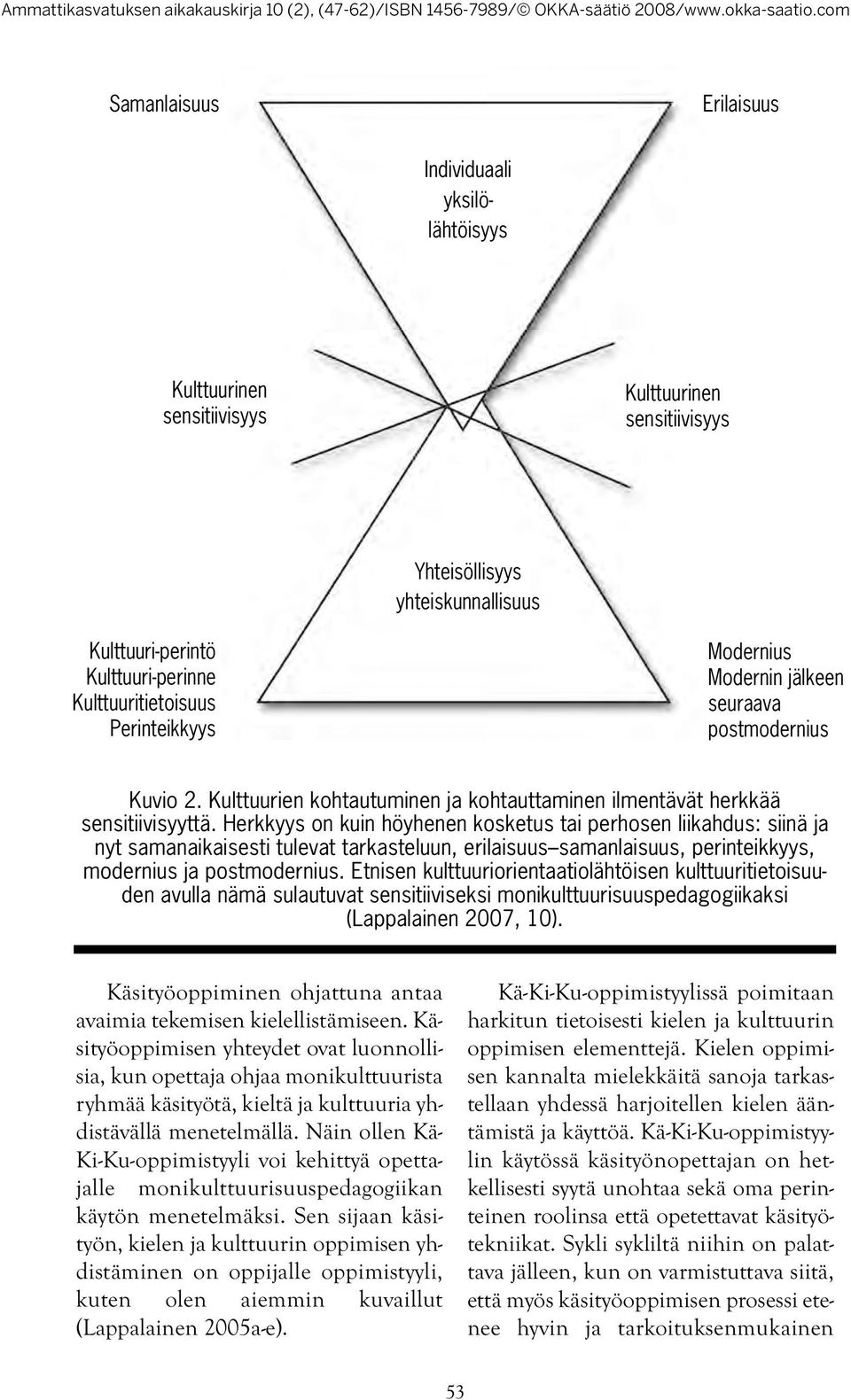 Herkkyys on kuin höyhenen kosketus tai perhosen liikahdus: siinä ja nyt samanaikaisesti tulevat tarkasteluun, erilaisuus samanlaisuus, perinteikkyys, modernius ja postmodernius.