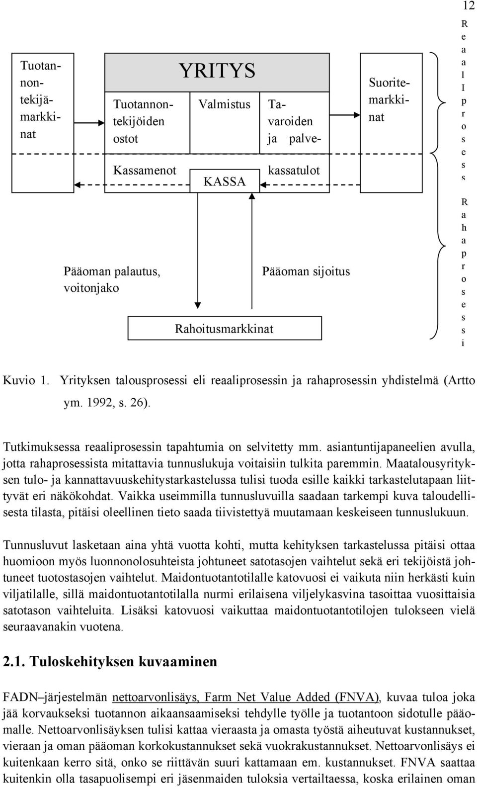 Tutkimuksessa reaaliprosessin tapahtumia on selvitetty mm. asiantuntijapaneelien avulla, jotta rahaprosessista mitattavia tunnuslukuja voitaisiin tulkita paremmin.