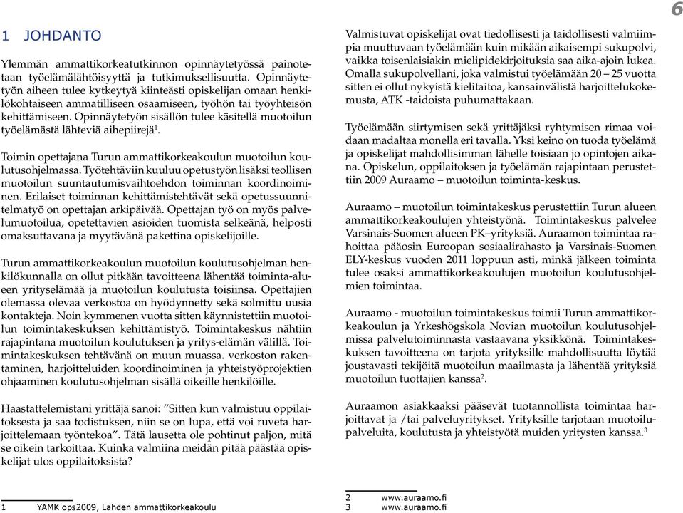 Opinnäytetyön sisällön tulee käsitellä muotoilun työelämästä lähteviä aihepiirejä 1. Toimin opettajana Turun ammattikorkeakoulun muotoilun koulutusohjelmassa.