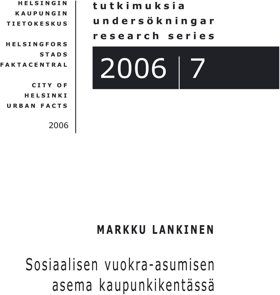 undersökningar research series 2006 7 2006 MARKKU