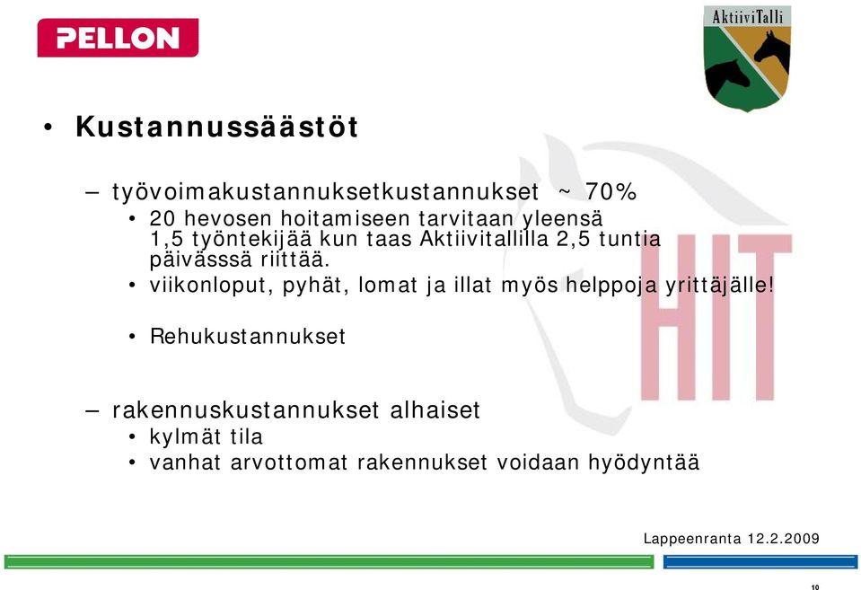 viikonloput, pyhät, lomat ja illat myös helppoja yrittäjälle!