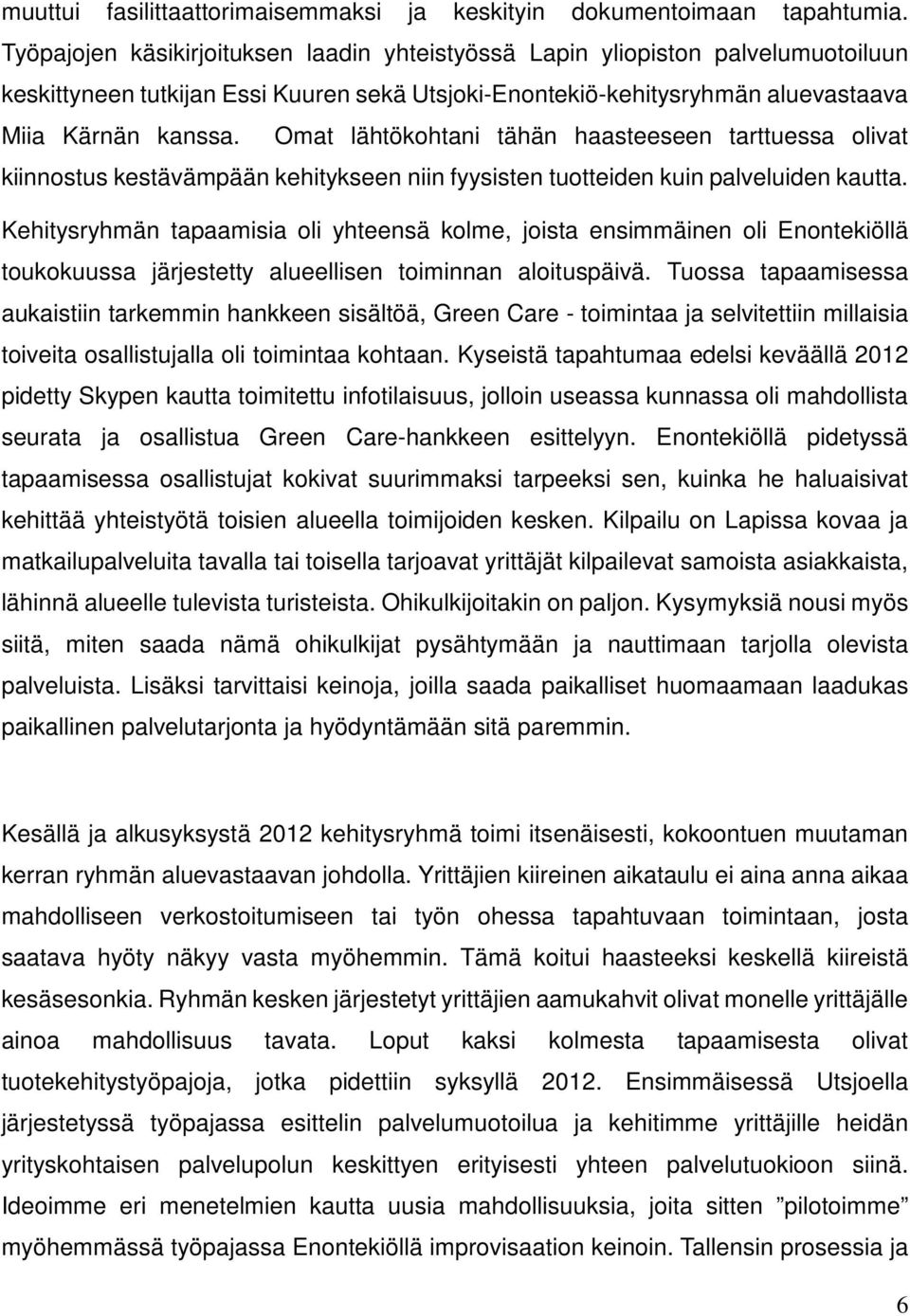 Omat lähtökohtani tähän haasteeseen tarttuessa olivat kiinnostus kestävämpään kehitykseen niin fyysisten tuotteiden kuin palveluiden kautta.